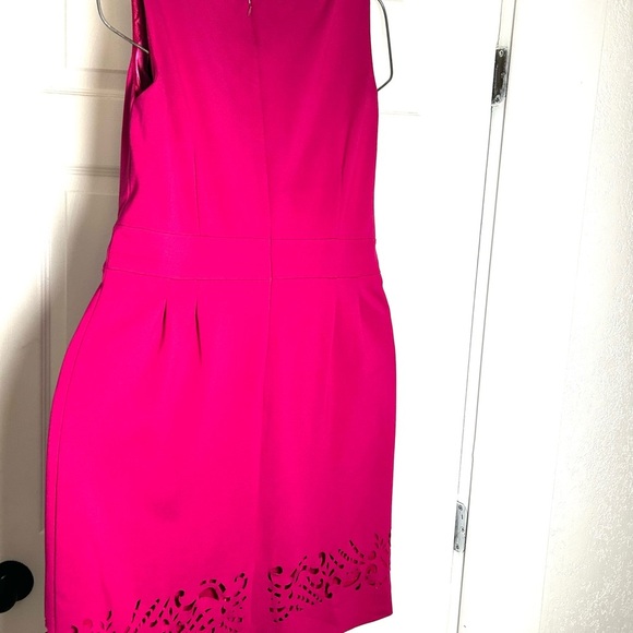 Tahari Pink Halter Sheath Cocktail Dress - Picture 5 of 5